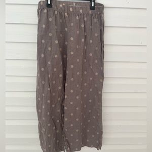 cut loose linen pants SZ L
